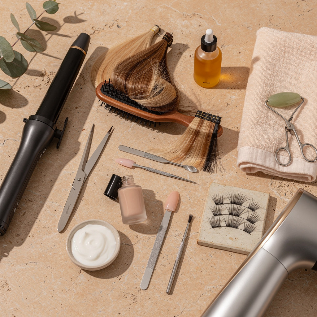 Salon Lofts professional beauty services including hair color, extensions, nails, lashes, and laser treatments in Sunset Valley